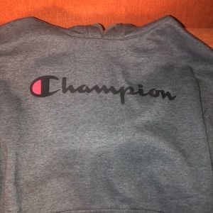 Large champion hoodie